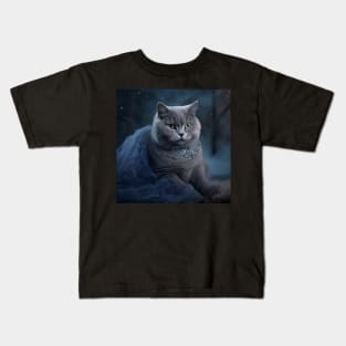 Bridal British Shorthair Kids T-Shirt